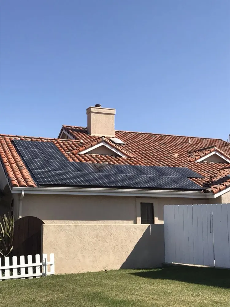 Solar panel installation on composition shingle roof