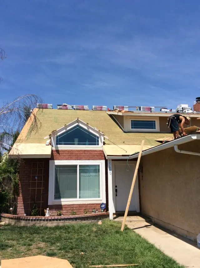 Fontana house during reroof
