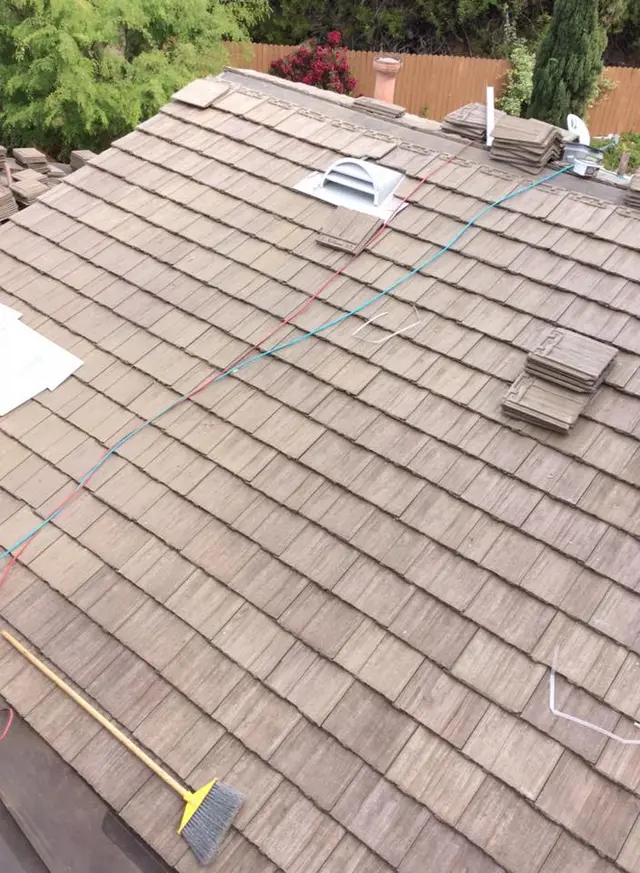 Roofing project progress